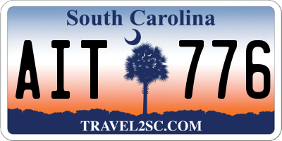 SC license plate AIT776