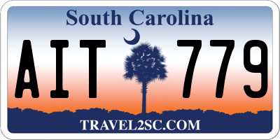 SC license plate AIT779