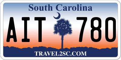 SC license plate AIT780