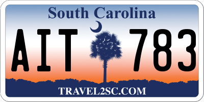 SC license plate AIT783