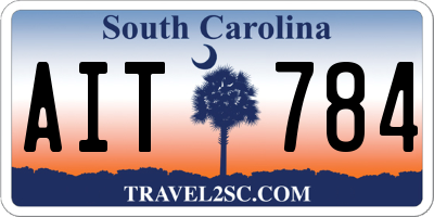 SC license plate AIT784