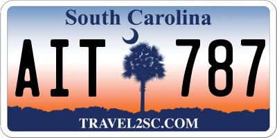 SC license plate AIT787