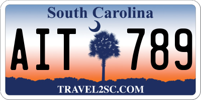 SC license plate AIT789