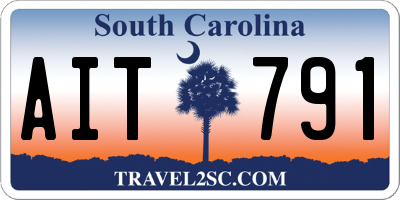 SC license plate AIT791