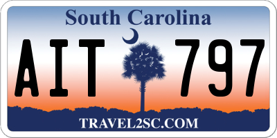 SC license plate AIT797