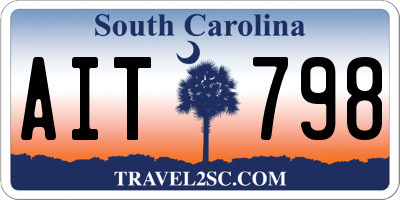 SC license plate AIT798