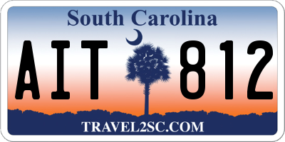 SC license plate AIT812