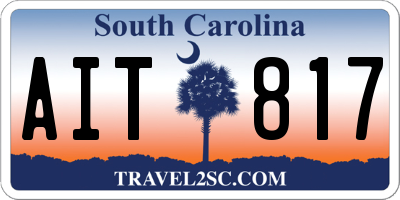 SC license plate AIT817