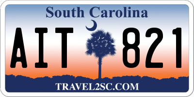 SC license plate AIT821