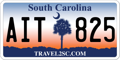 SC license plate AIT825