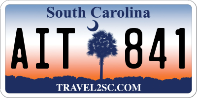 SC license plate AIT841