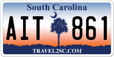 SC license plate AIT861