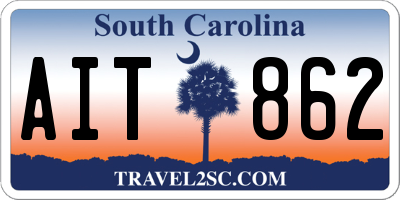 SC license plate AIT862