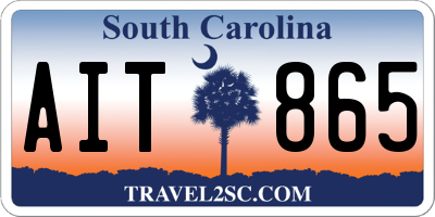 SC license plate AIT865