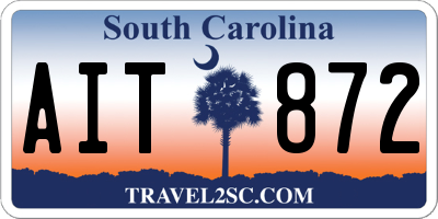 SC license plate AIT872