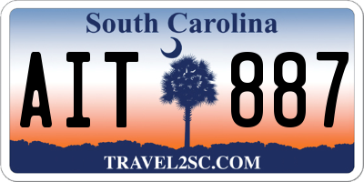 SC license plate AIT887
