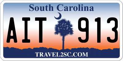 SC license plate AIT913