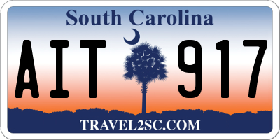 SC license plate AIT917