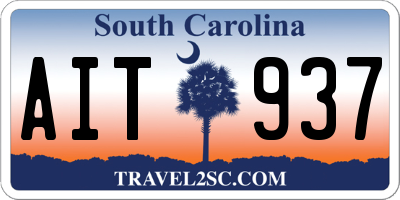 SC license plate AIT937