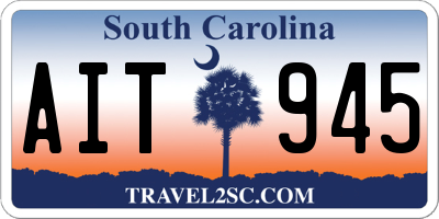 SC license plate AIT945