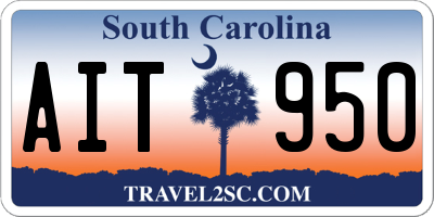 SC license plate AIT950
