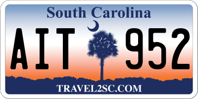 SC license plate AIT952