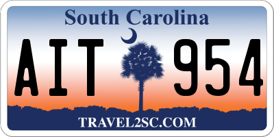 SC license plate AIT954