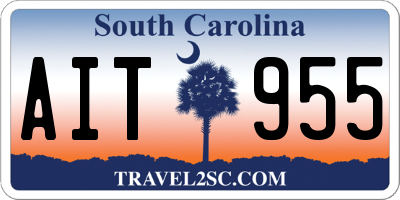 SC license plate AIT955