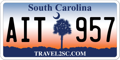 SC license plate AIT957