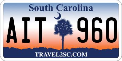 SC license plate AIT960