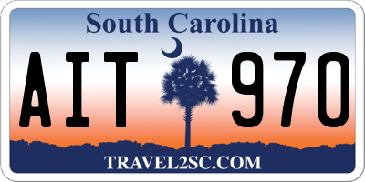 SC license plate AIT970