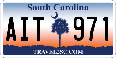 SC license plate AIT971
