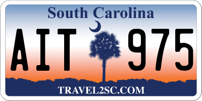 SC license plate AIT975