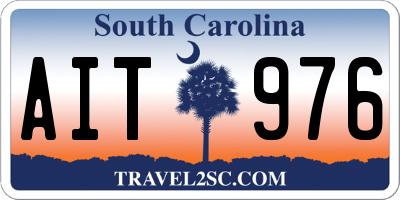 SC license plate AIT976