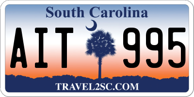 SC license plate AIT995