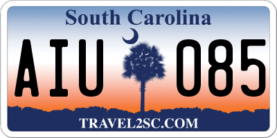 SC license plate AIU085