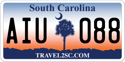 SC license plate AIU088