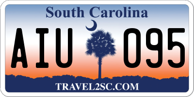 SC license plate AIU095
