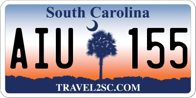SC license plate AIU155