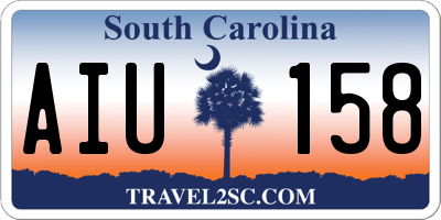 SC license plate AIU158