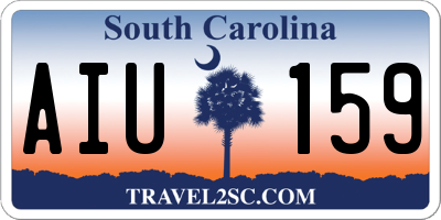 SC license plate AIU159
