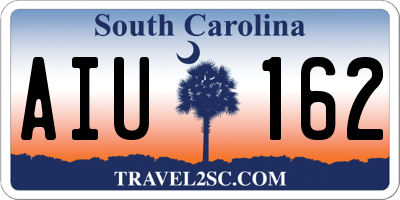 SC license plate AIU162