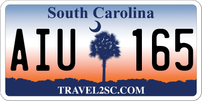 SC license plate AIU165