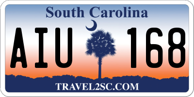 SC license plate AIU168