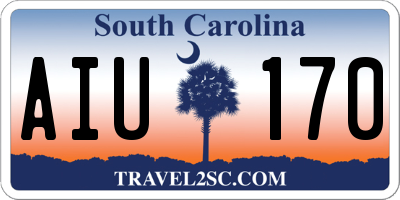 SC license plate AIU170