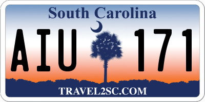 SC license plate AIU171