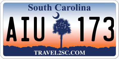 SC license plate AIU173