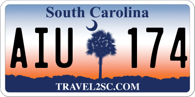 SC license plate AIU174