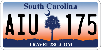 SC license plate AIU175