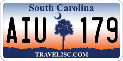 SC license plate AIU179
